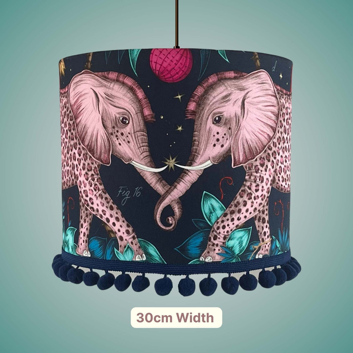 Emma J Shipley zambezi elephants Lampshade 30cm size
