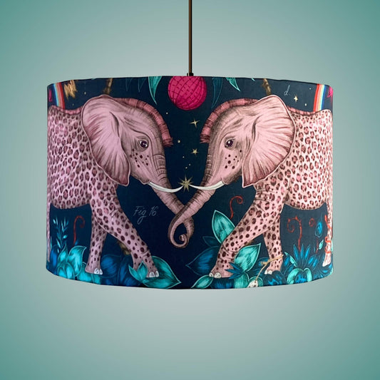 Emma J Shipley zambezi elephants Lampshade