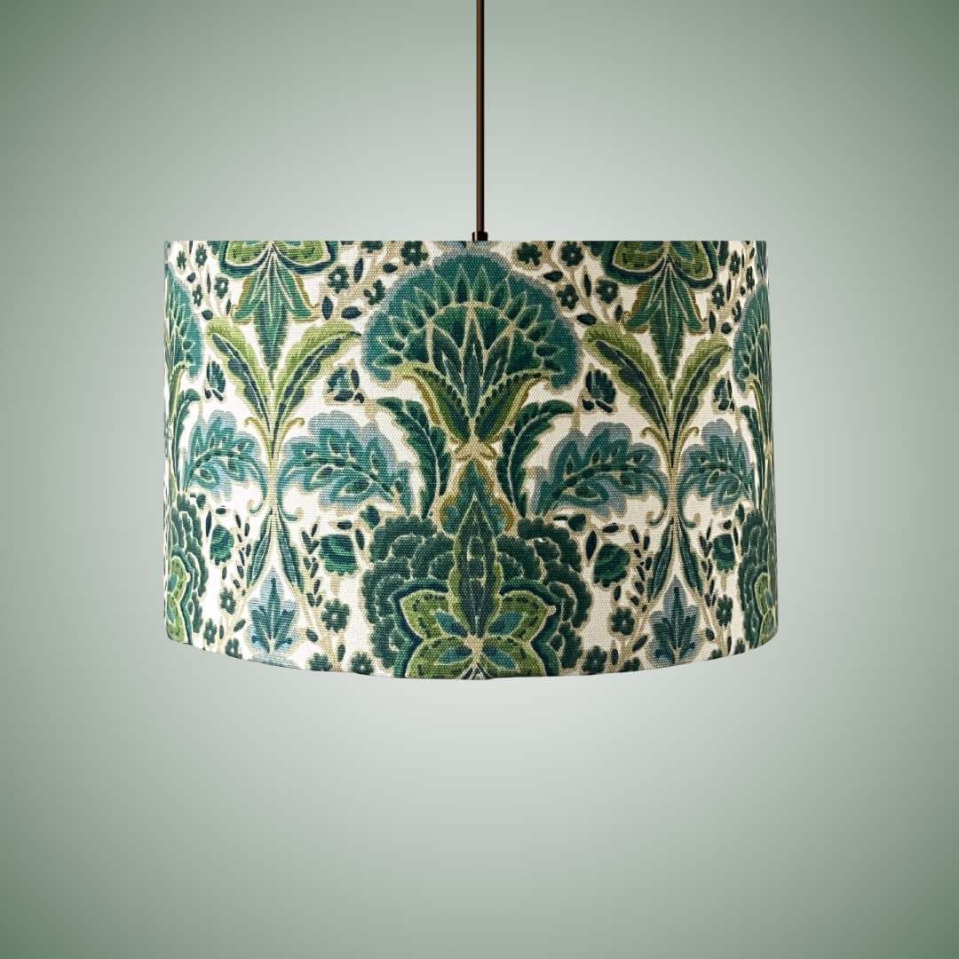 Vibrant Green Drum Lampshade - Rhapsody Absinthe