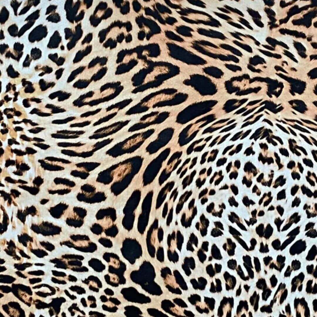 Leopard Print velvet fabric
