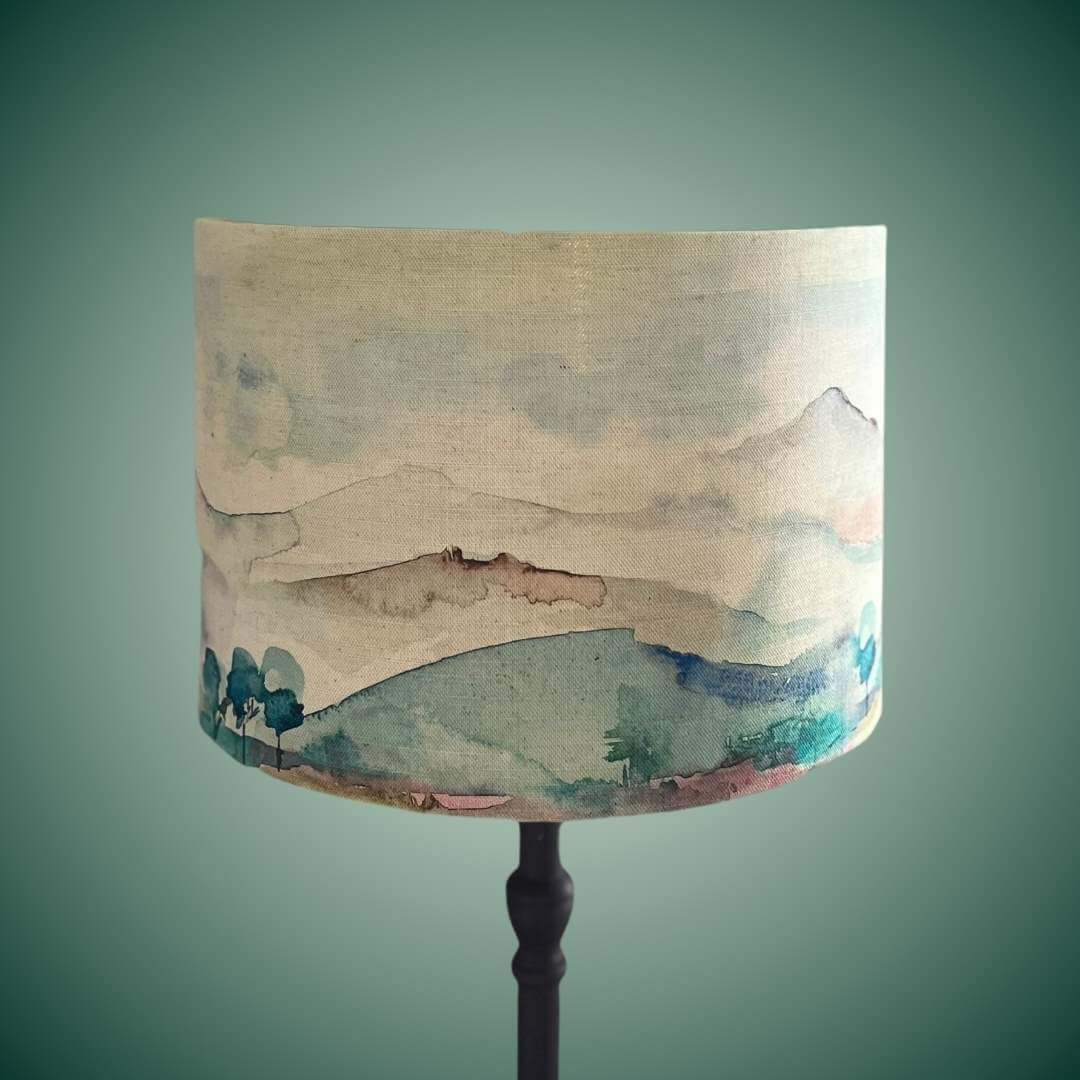 Voyage Maison Russet Shores Drum lampshade on a table lamp