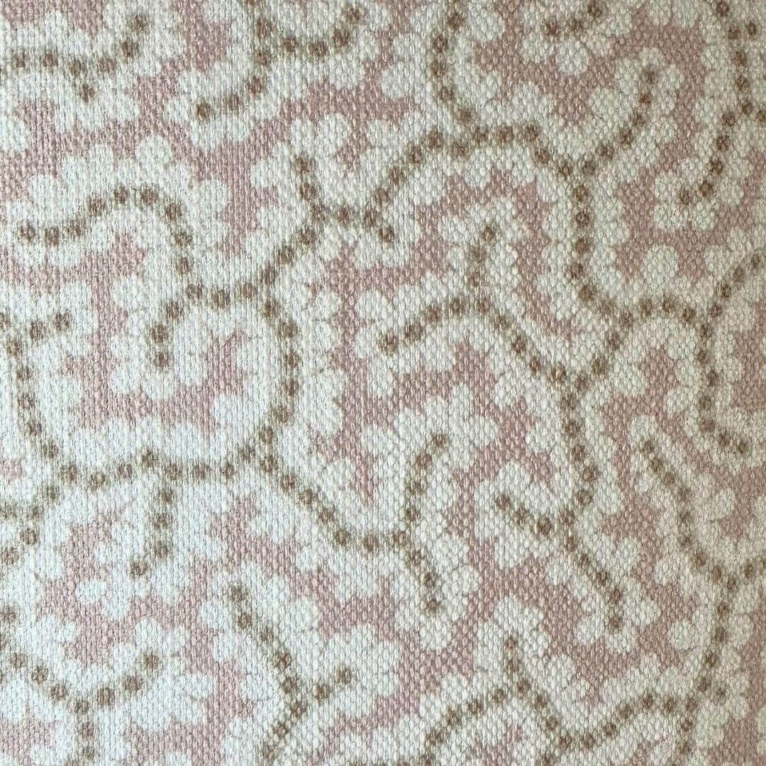 Ian Sanderson Elney Fabric in Shrimp pink