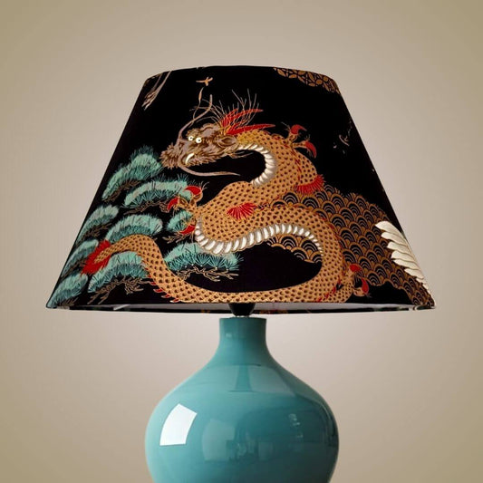 Japanese Golden Dragon Empire / Conical Lampshade