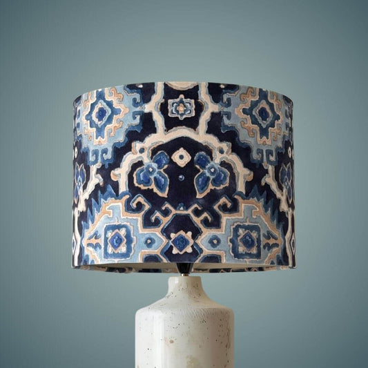 Linwood Kami Indigo Drum Lampshade 