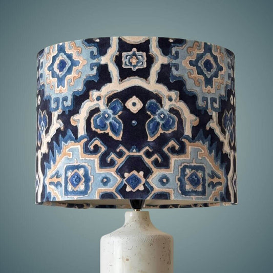 Linwood Kami Indigo Drum Lampshade 