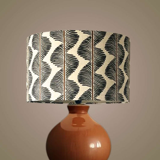 Romo Aubin Chia lampshade on terracotta base