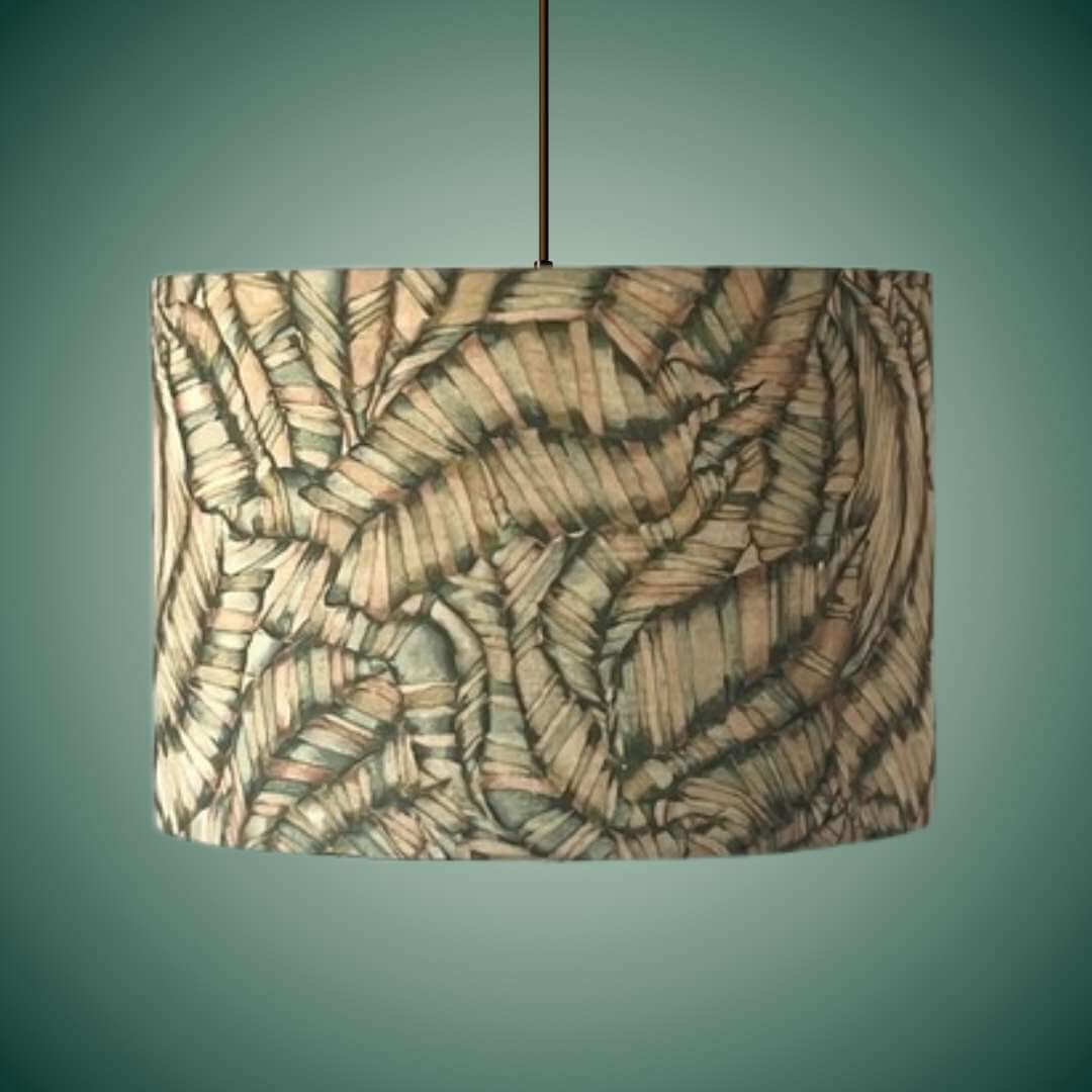 Voyage Maison Musa Kiwi drum lampshade 